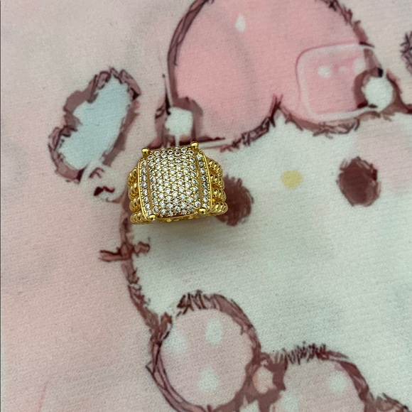 David Yurman Size 7 Gold Diamond Rings - Picture 2 of 8